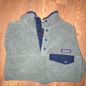 Grey Patagonia Synchilla Snap T